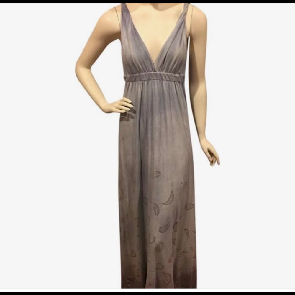 Gypsy 05, Long Maxi Dress Grayish Blue Medium